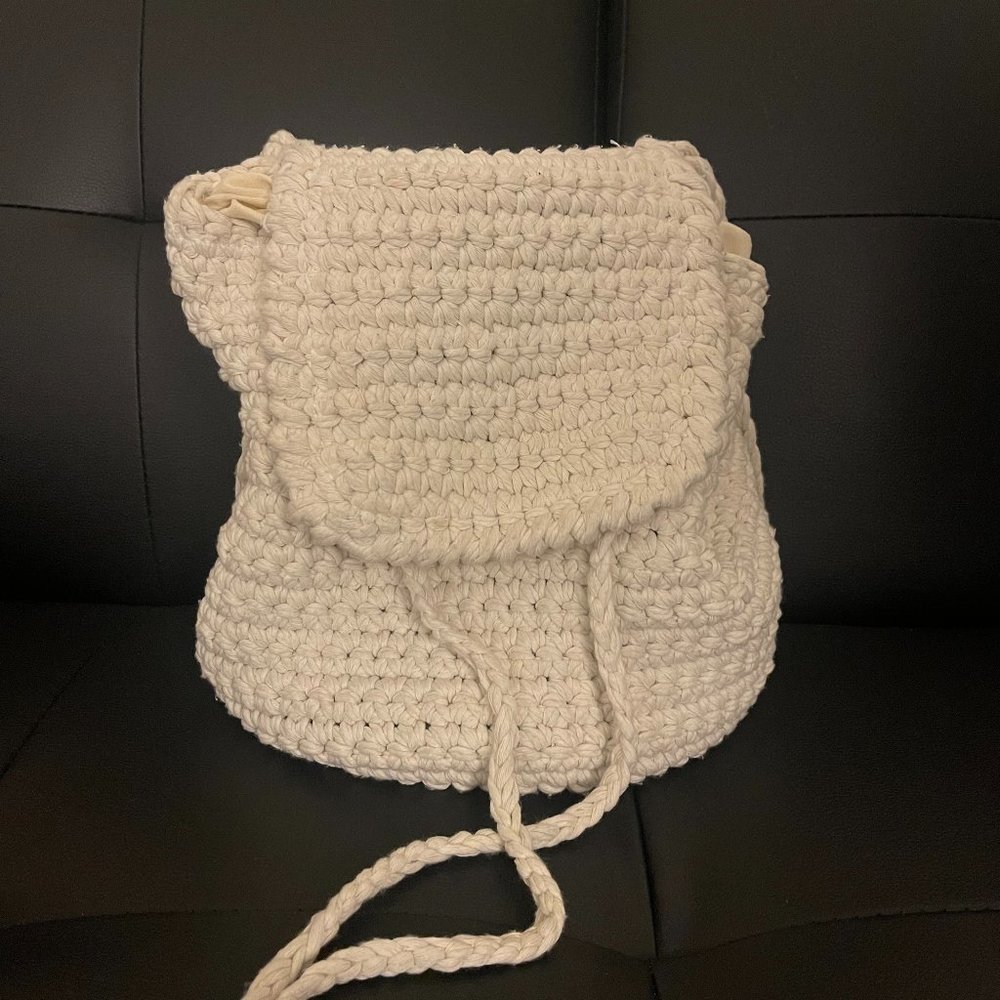 Surf Town Cotton Crochet Backpack